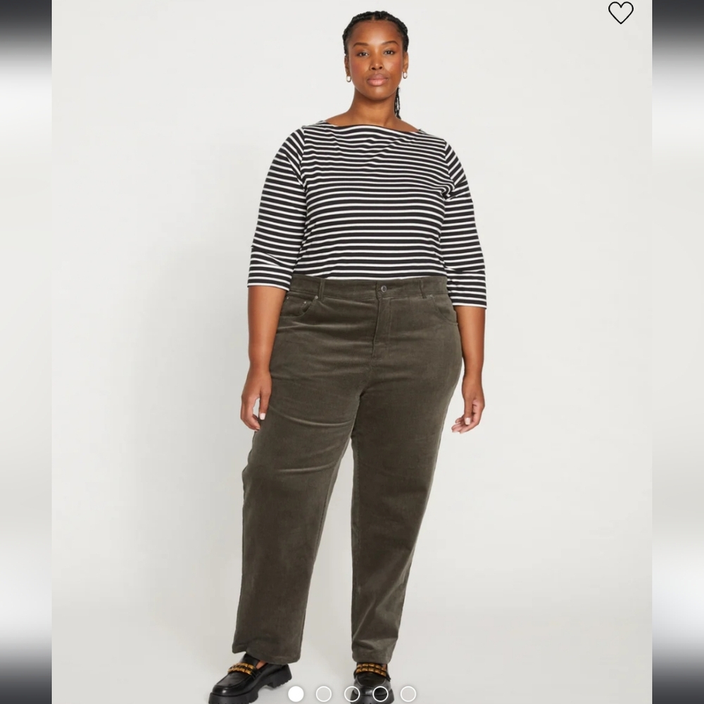 Universal standard Cassidy high rise straight leg corduroy pants